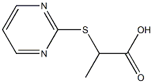 2-(pyrimidin-2-ylthio)propanoic acid Struktur