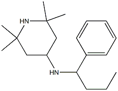 2,2,6,6-tetramethyl-N-(1-phenylbutyl)piperidin-4-amine Struktur