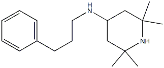 2,2,6,6-tetramethyl-N-(3-phenylpropyl)piperidin-4-amine Struktur