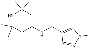 2,2,6,6-tetramethyl-N-[(1-methyl-1H-pyrazol-4-yl)methyl]piperidin-4-amine Struktur