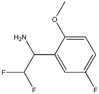 2,2-difluoro-1-(5-fluoro-2-methoxyphenyl)ethan-1-amine Struktur