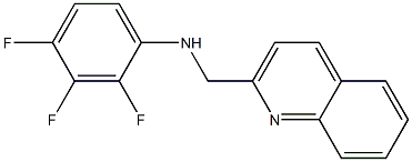 2,3,4-trifluoro-N-(quinolin-2-ylmethyl)aniline Struktur