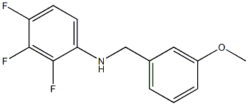 2,3,4-trifluoro-N-[(3-methoxyphenyl)methyl]aniline Struktur