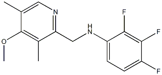 2,3,4-trifluoro-N-[(4-methoxy-3,5-dimethylpyridin-2-yl)methyl]aniline Struktur