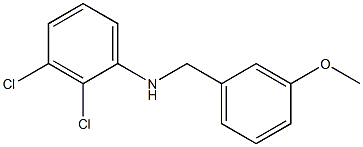 2,3-dichloro-N-[(3-methoxyphenyl)methyl]aniline Struktur