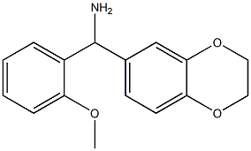 2,3-dihydro-1,4-benzodioxin-6-yl(2-methoxyphenyl)methanamine Struktur