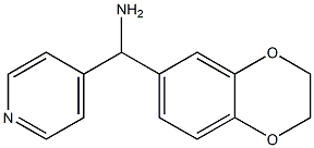 2,3-dihydro-1,4-benzodioxin-6-yl(pyridin-4-yl)methanamine Struktur