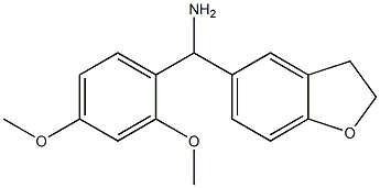 2,3-dihydro-1-benzofuran-5-yl(2,4-dimethoxyphenyl)methanamine Struktur