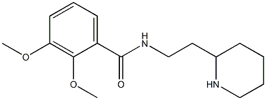 2,3-dimethoxy-N-(2-piperidin-2-ylethyl)benzamide Struktur