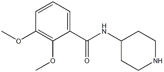 2,3-dimethoxy-N-piperidin-4-ylbenzamide Struktur