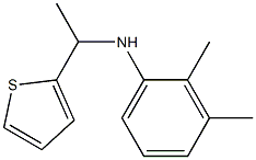 2,3-dimethyl-N-[1-(thiophen-2-yl)ethyl]aniline Struktur