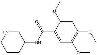 2,4,5-trimethoxy-N-(piperidin-3-yl)benzamide Struktur