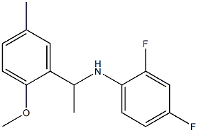 2,4-difluoro-N-[1-(2-methoxy-5-methylphenyl)ethyl]aniline Struktur