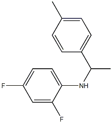 2,4-difluoro-N-[1-(4-methylphenyl)ethyl]aniline Struktur