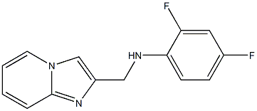 2,4-difluoro-N-{imidazo[1,2-a]pyridin-2-ylmethyl}aniline Struktur