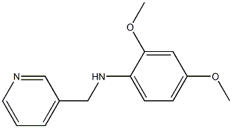 2,4-dimethoxy-N-(pyridin-3-ylmethyl)aniline Struktur