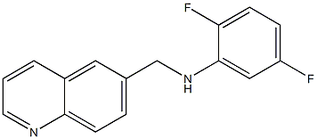 2,5-difluoro-N-(quinolin-6-ylmethyl)aniline Struktur