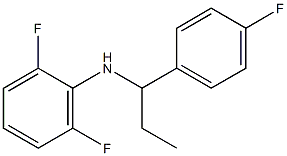 2,6-difluoro-N-[1-(4-fluorophenyl)propyl]aniline Struktur