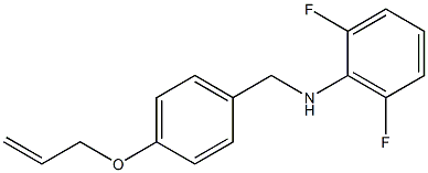 2,6-difluoro-N-{[4-(prop-2-en-1-yloxy)phenyl]methyl}aniline Struktur