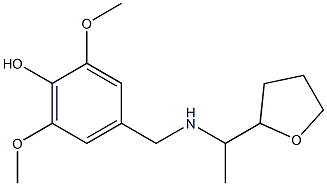 2,6-dimethoxy-4-({[1-(oxolan-2-yl)ethyl]amino}methyl)phenol Struktur