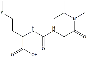 2-[({[methyl(propan-2-yl)carbamoyl]methyl}carbamoyl)amino]-4-(methylsulfanyl)butanoic acid Struktur