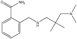 2-[({2-[(dimethylamino)methyl]-2-methylpropyl}amino)methyl]benzamide Struktur