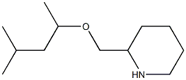 2-[(1,3-dimethylbutoxy)methyl]piperidine Struktur