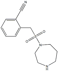 2-[(1,4-diazepane-1-sulfonyl)methyl]benzonitrile Struktur