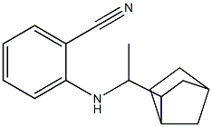 2-[(1-{bicyclo[2.2.1]heptan-2-yl}ethyl)amino]benzonitrile Struktur