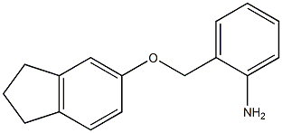 2-[(2,3-dihydro-1H-inden-5-yloxy)methyl]aniline Struktur