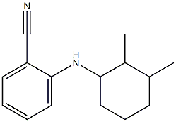 2-[(2,3-dimethylcyclohexyl)amino]benzonitrile Struktur