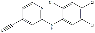 2-[(2,4,5-trichlorophenyl)amino]pyridine-4-carbonitrile Struktur