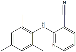 2-[(2,4,6-trimethylphenyl)amino]pyridine-3-carbonitrile Struktur