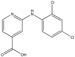 2-[(2,4-dichlorophenyl)amino]pyridine-4-carboxylic acid Struktur