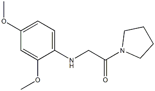 2-[(2,4-dimethoxyphenyl)amino]-1-(pyrrolidin-1-yl)ethan-1-one Struktur