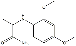 2-[(2,4-dimethoxyphenyl)amino]propanamide Struktur