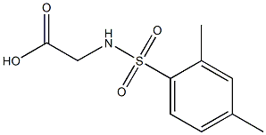 2-[(2,4-dimethylbenzene)sulfonamido]acetic acid Struktur