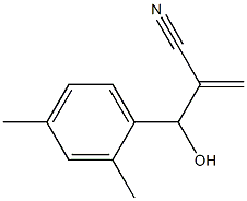 2-[(2,4-dimethylphenyl)(hydroxy)methyl]prop-2-enenitrile Struktur