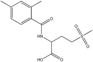 2-[(2,4-dimethylphenyl)formamido]-4-methanesulfonylbutanoic acid Struktur