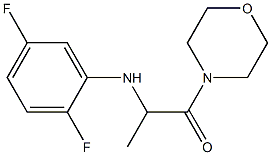 2-[(2,5-difluorophenyl)amino]-1-(morpholin-4-yl)propan-1-one Struktur