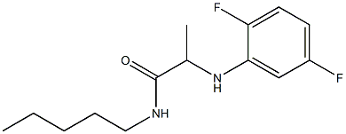 2-[(2,5-difluorophenyl)amino]-N-pentylpropanamide Struktur