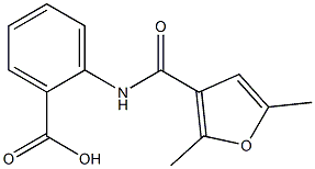 2-[(2,5-dimethyl-3-furoyl)amino]benzoic acid Struktur