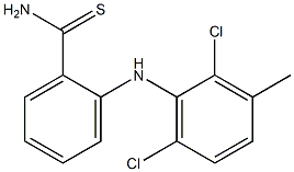 2-[(2,6-dichloro-3-methylphenyl)amino]benzene-1-carbothioamide Struktur