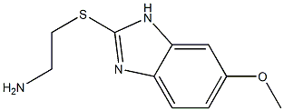 2-[(2-aminoethyl)sulfanyl]-6-methoxy-1H-1,3-benzodiazole Struktur