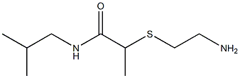 2-[(2-aminoethyl)sulfanyl]-N-(2-methylpropyl)propanamide Struktur