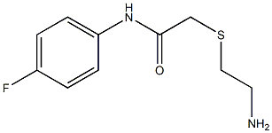 2-[(2-aminoethyl)thio]-N-(4-fluorophenyl)acetamide Struktur