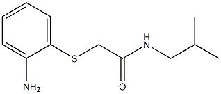 2-[(2-aminophenyl)thio]-N-isobutylacetamide Struktur