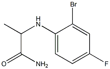 2-[(2-bromo-4-fluorophenyl)amino]propanamide Struktur