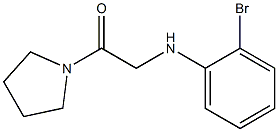 2-[(2-bromophenyl)amino]-1-(pyrrolidin-1-yl)ethan-1-one Struktur