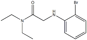 2-[(2-bromophenyl)amino]-N,N-diethylacetamide Struktur